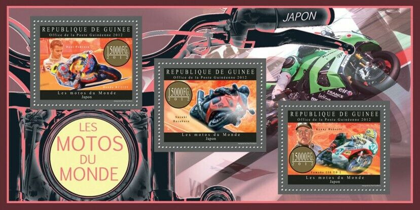Guinee 2012 Motorcycles of Japan M/S MNH