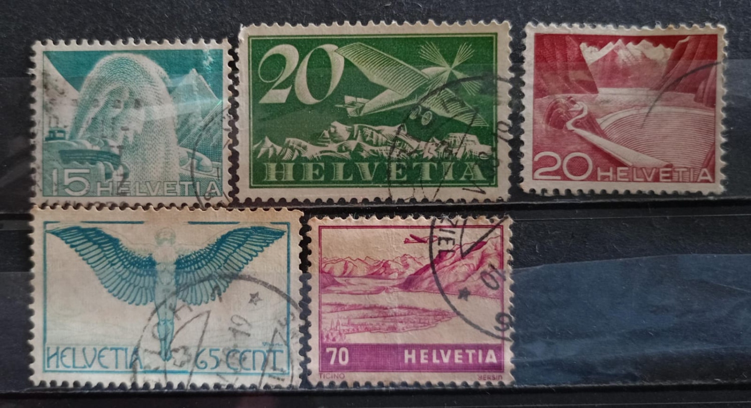 Switzerland 90's Stamps 5V Used Set