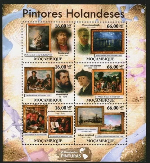 Mozambique 2011 Pintores Holandedes M/S MNH