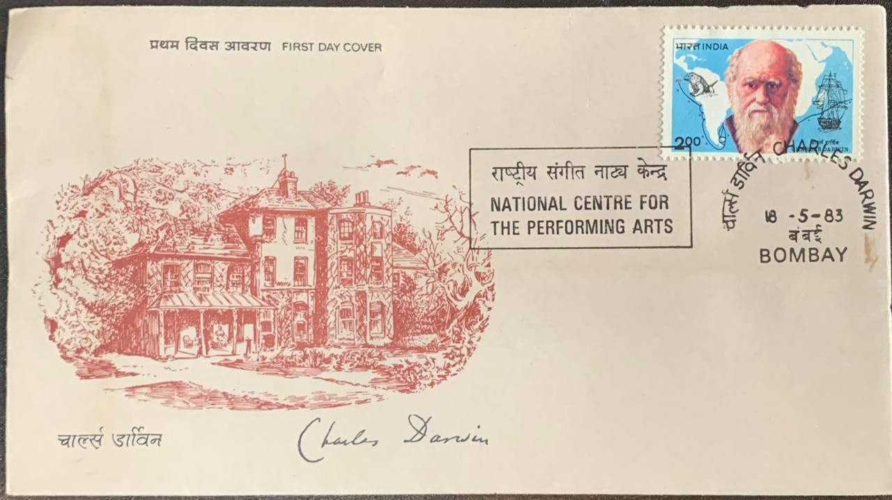 India 1983 Charles Darwin First Day Cover