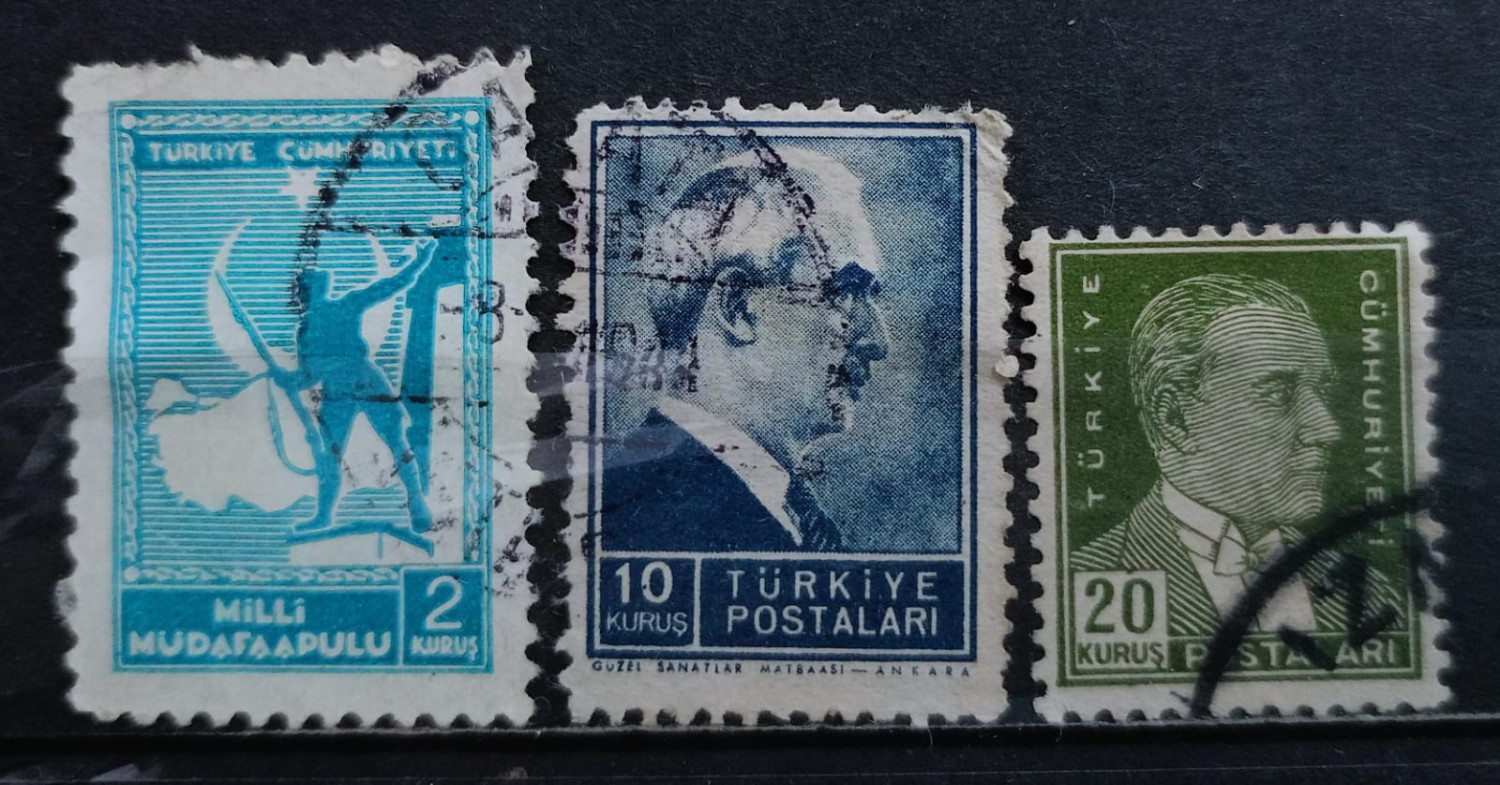 Turkey 90's Stamps 3V Used Set