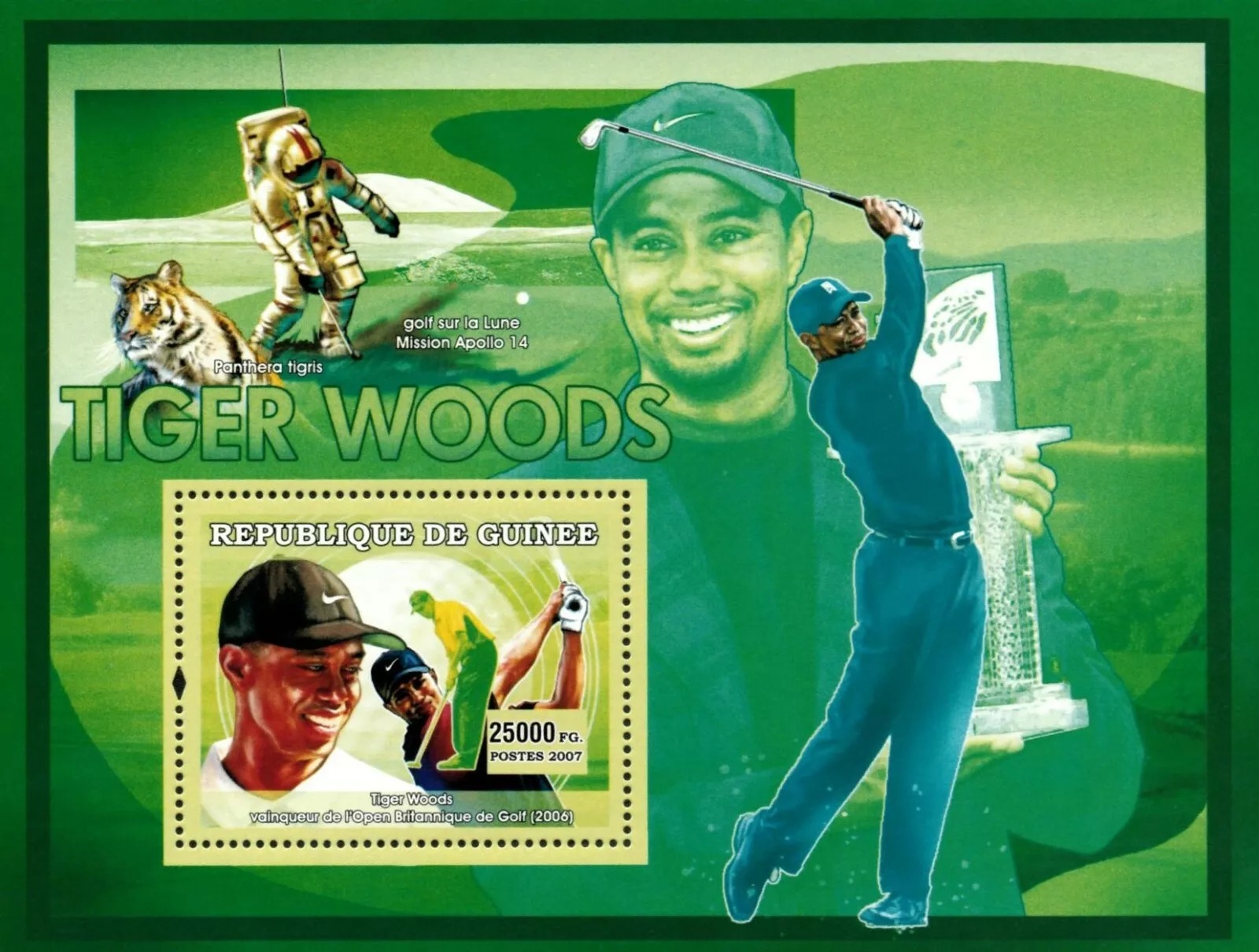 Guinee 2007 Tiger Woods Golf M/S HMN