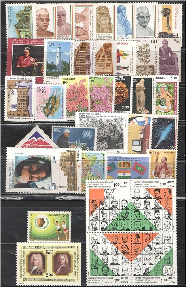 India 1985 Year Pack Complete Set MNH