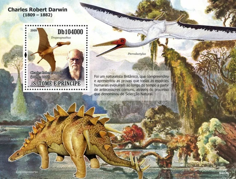 Sao Tome 2009 Charles Robert Darwin  M/S MNH