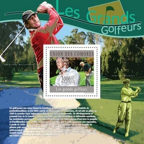 Comoros 2010 Golf Players M/S MNH