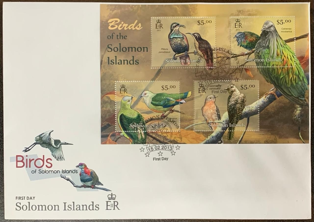 Solomon Island 2012 Birds First Day Cover FDC