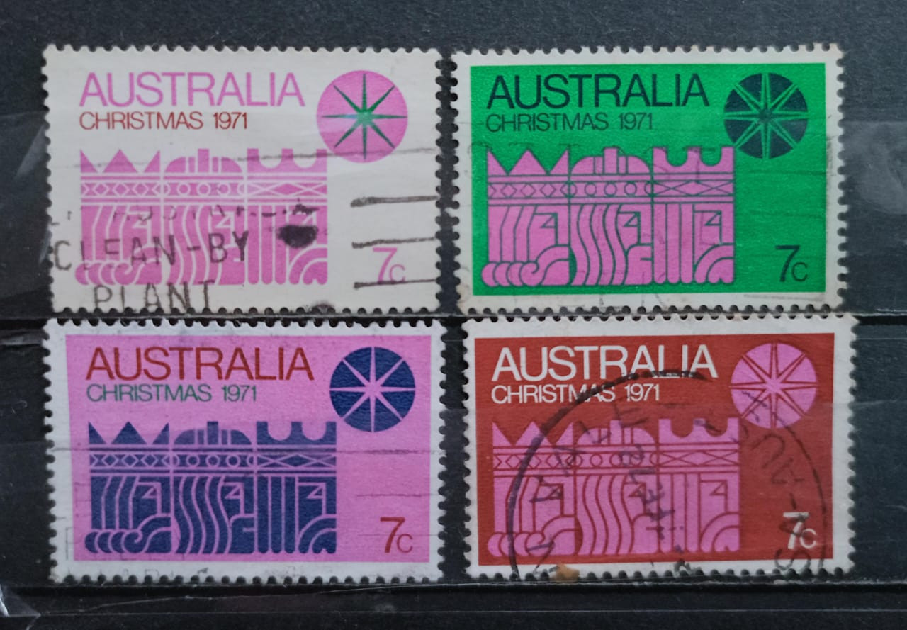 Australia Christmas 1971 Stamps 4V Used Set