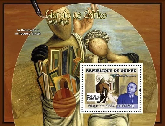 Guinee 2007 Italian Painters Giorgio De Chirico M/S MNH