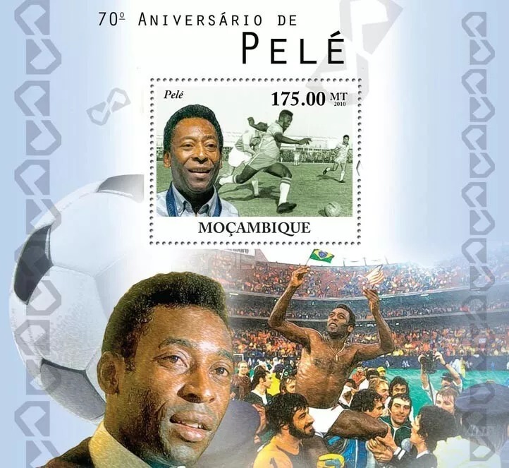 Mozambique 2010 Pele Football M/S MNH
