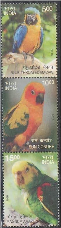 India 2016 Exotic Birds Vertical Setenant MNH