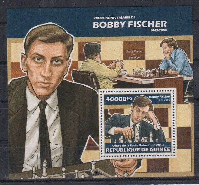 Guinee 2013 Chess Bobby Fischer M/S MNH