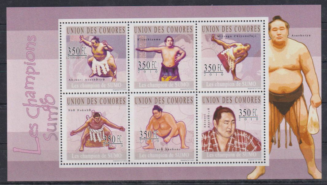 Comoros 2010 Sumo Stamp M/S MNH