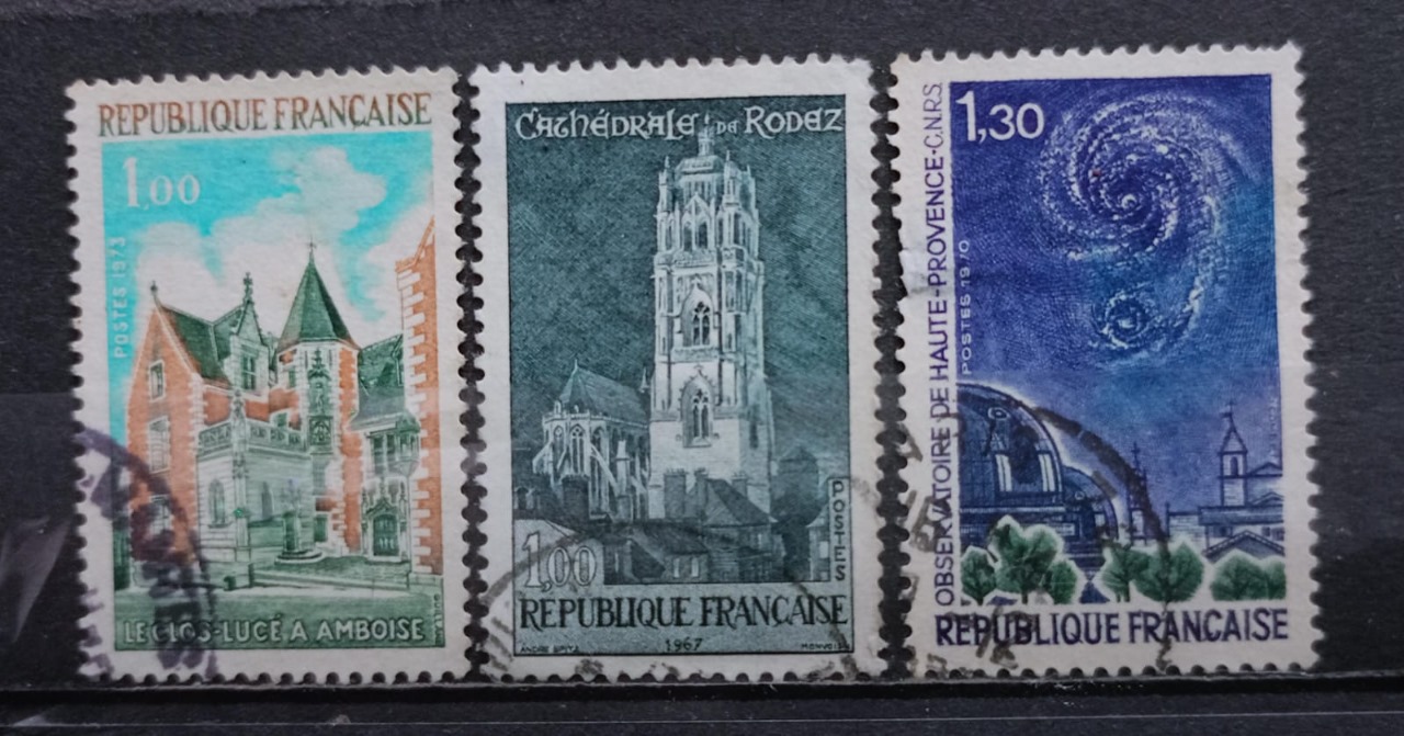France 90's Stamps 3V Used Set