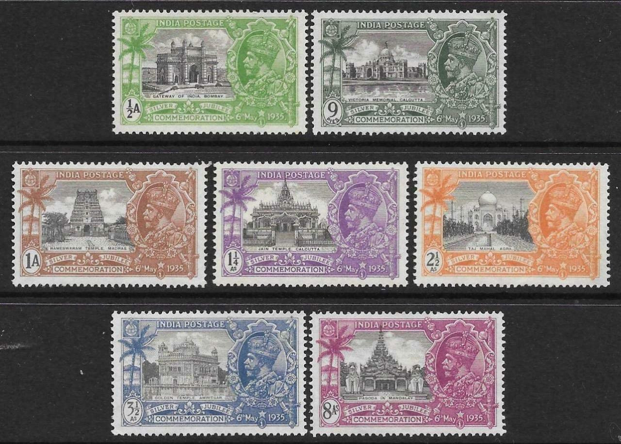 India 1935 KGV Silver Jubilee Mint Set Perfect Condition Catalog Value 3500/-
