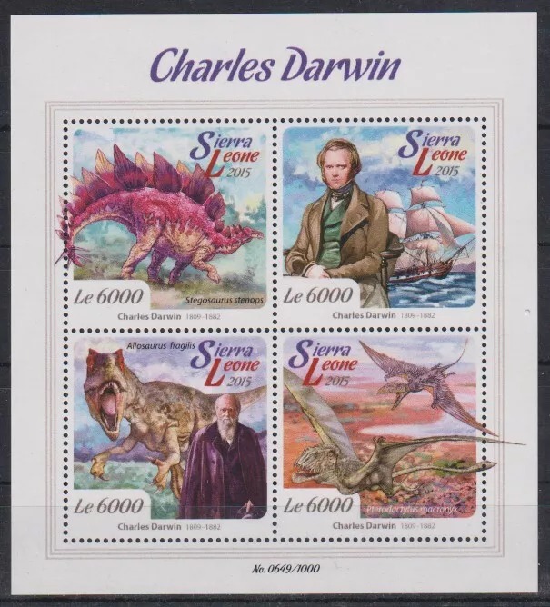 Guinee 2011 Charles Darwin M/S MNH