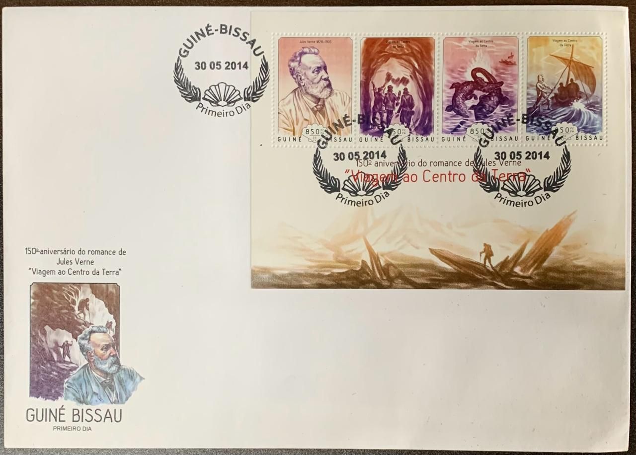 Guinea Bissau 2014 Jules Verne First Day Cover FDC