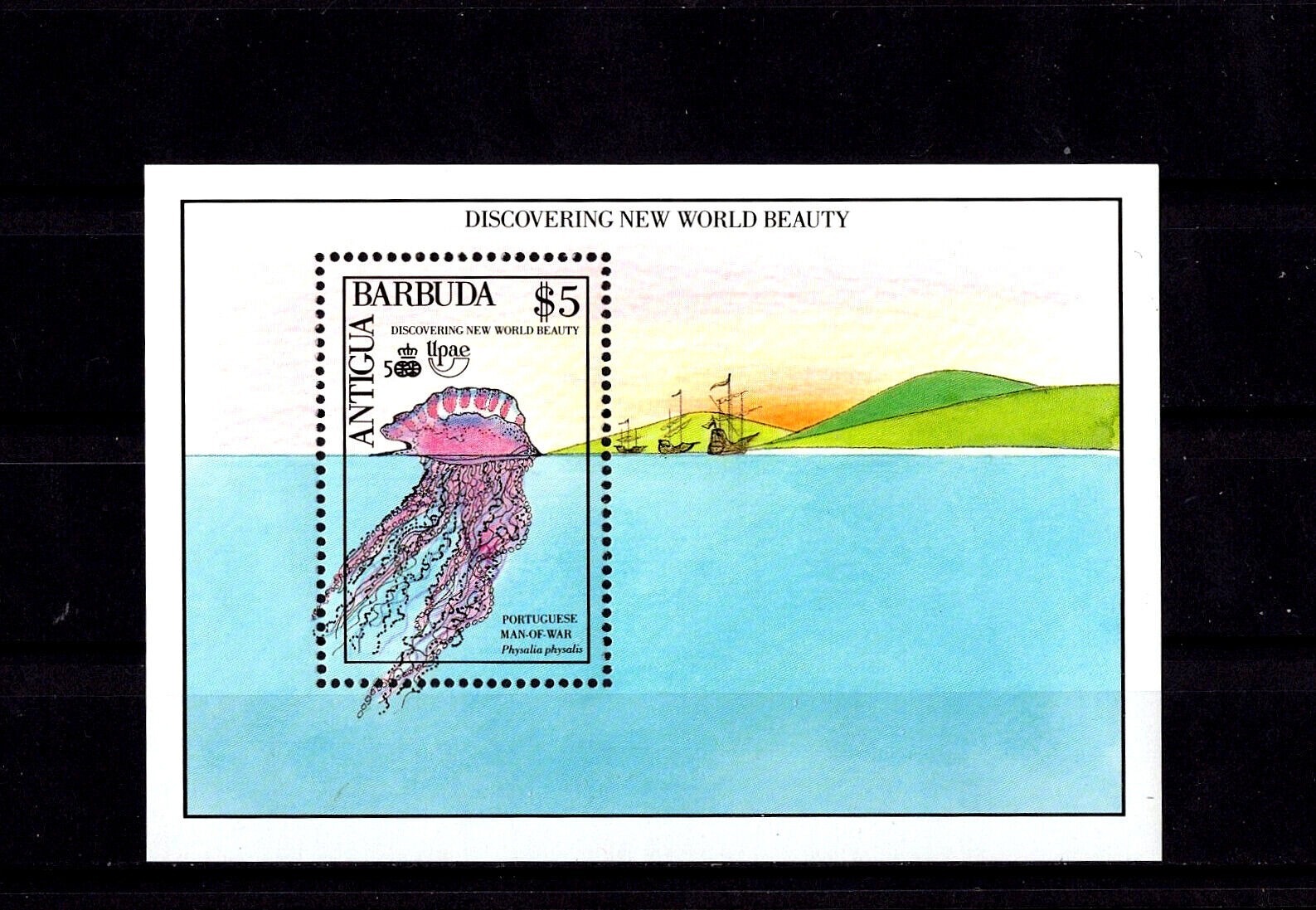 Antigua & Barbuda 1990 Jellyfish marine Stamps M/S MNH