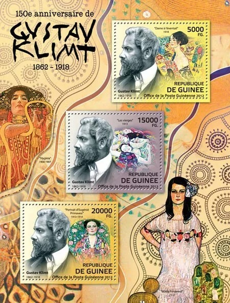 Guinee 2012 Gustav Klimt M/S MNH