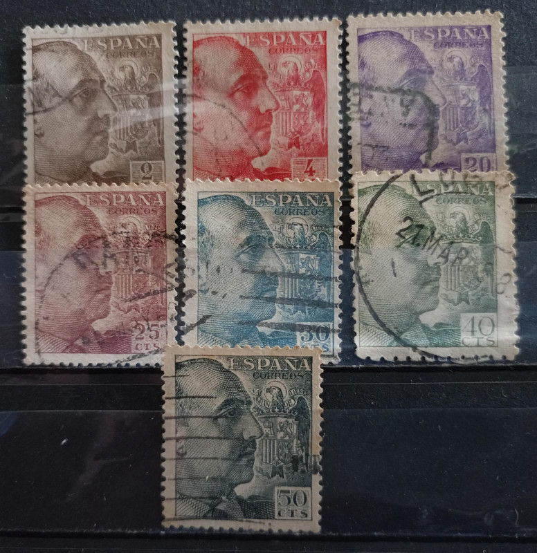 Spain 1949 Stamps 7V Used Set