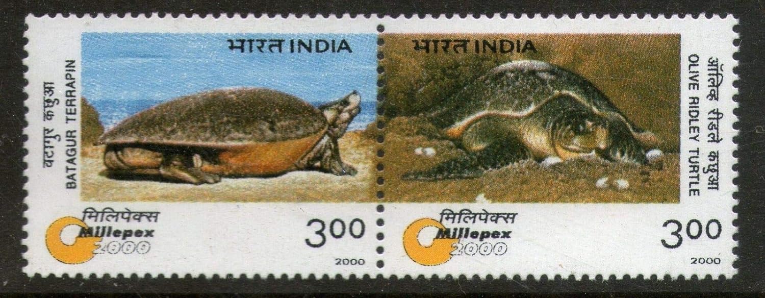 India 2000 Millepex Turtle Setenant MNH
