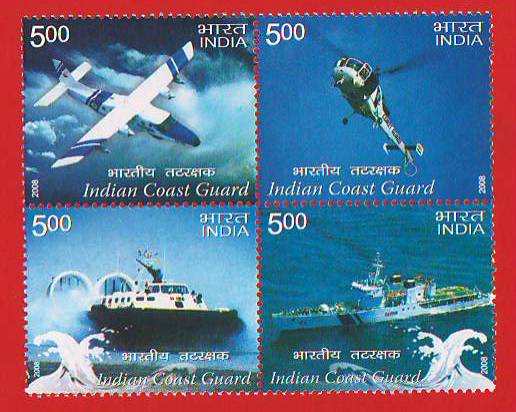 India 2008 Indian Coast Guard Setenant MNH
