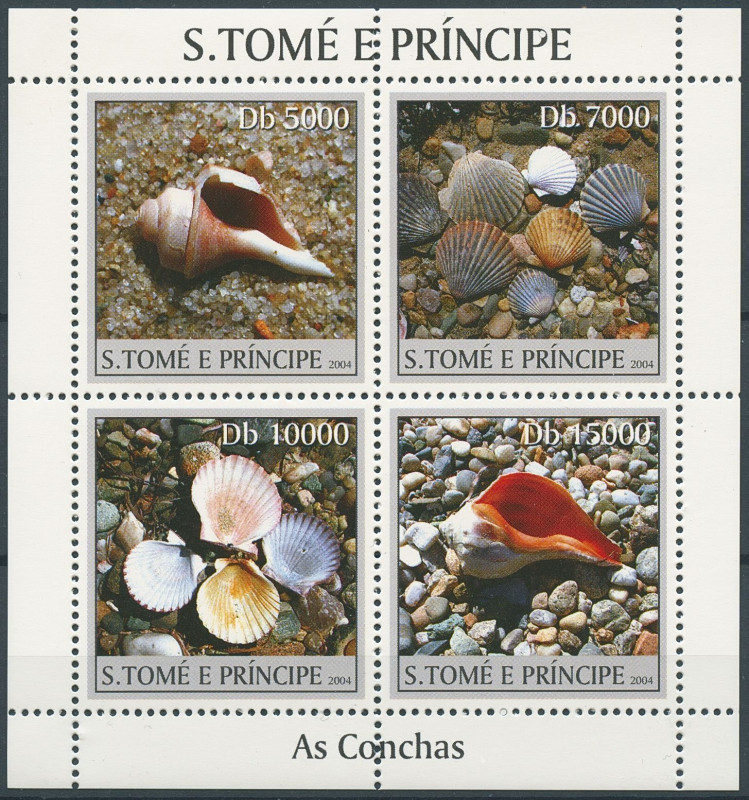 Sao Tome 2004 Sea shells  Stamp M/S MNH