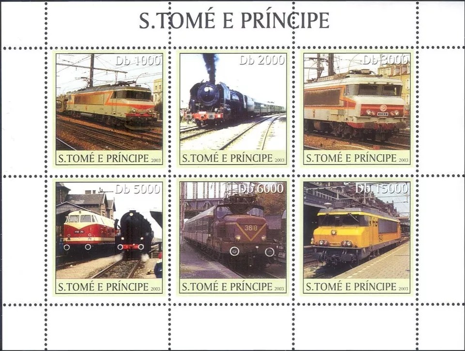 Sao Tome 2003 Trains M/S HMN