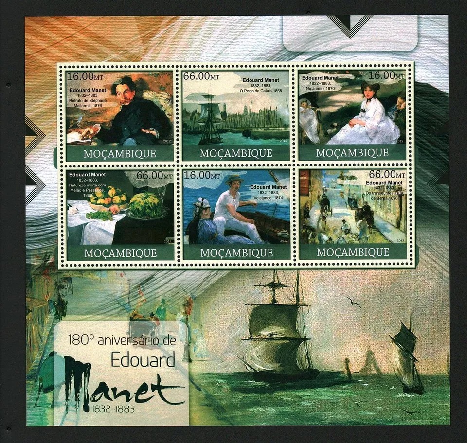 Mozambique 2012 Edouard Manet M/S MNH