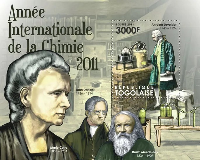 Togo 2011 Antoine Lavoisier Chemistry Stamps M/S MNH