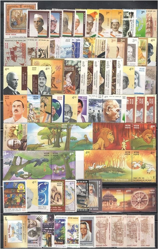 India 2001 Year Pack Complete Set MNH