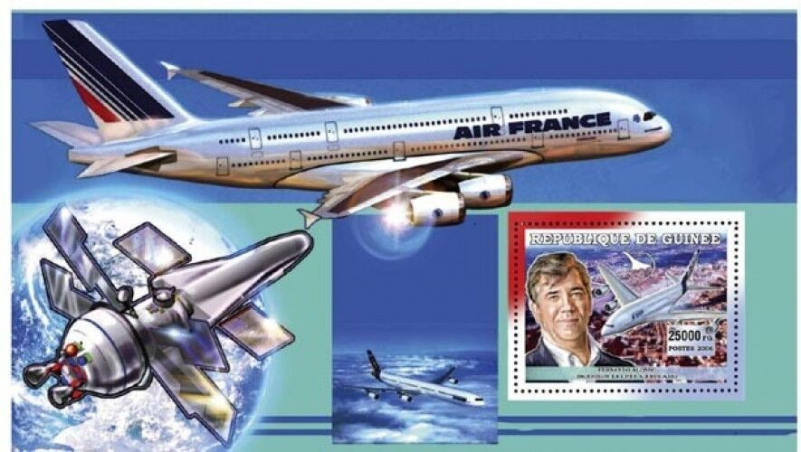 Guinee 2006 Planes Airbus space M/S MNH