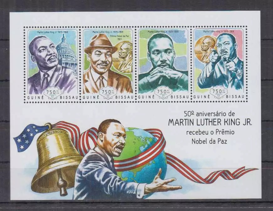 Guinea Bissau 2016 Martin Luter King Jr M/S MNH