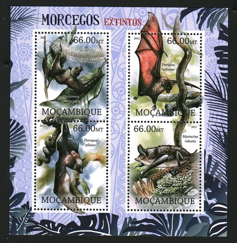 Mozambique 2012 Bats M/S MNH