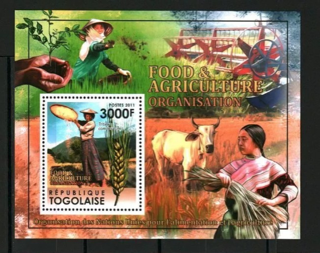 Togo 2011 Agriculture Organisation Stamps M/S MNH