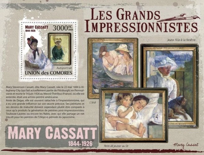 Comores 2009 Mary Cassatt Painting M/S MNH