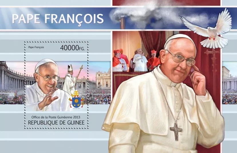 Guinee 2013 Pope Francis M/S MNH