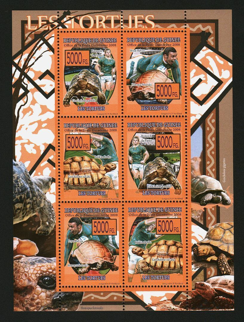 Guinee 2008 Turtles M/S MNH