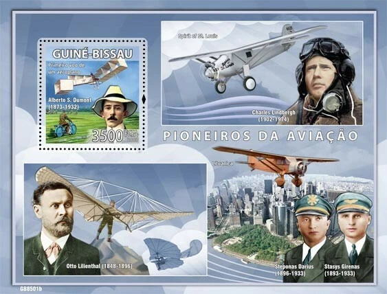 Guinea Bissau 2008 Pioneers of Aviation Stamps M/S MNH