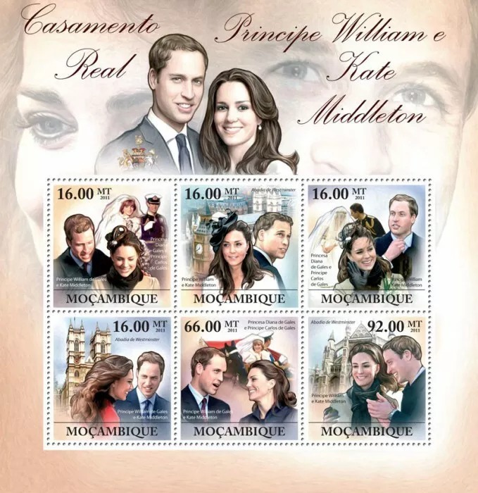 Mozambique 2011 Royal Wedding M/S MNH