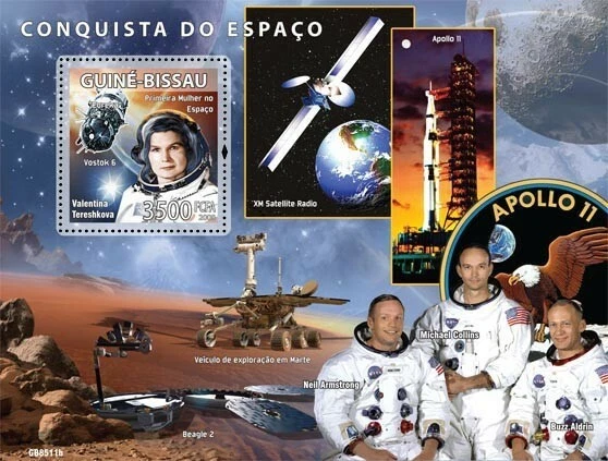 Guinea Bissau 2008 Space Missions Stamps M/S MNH