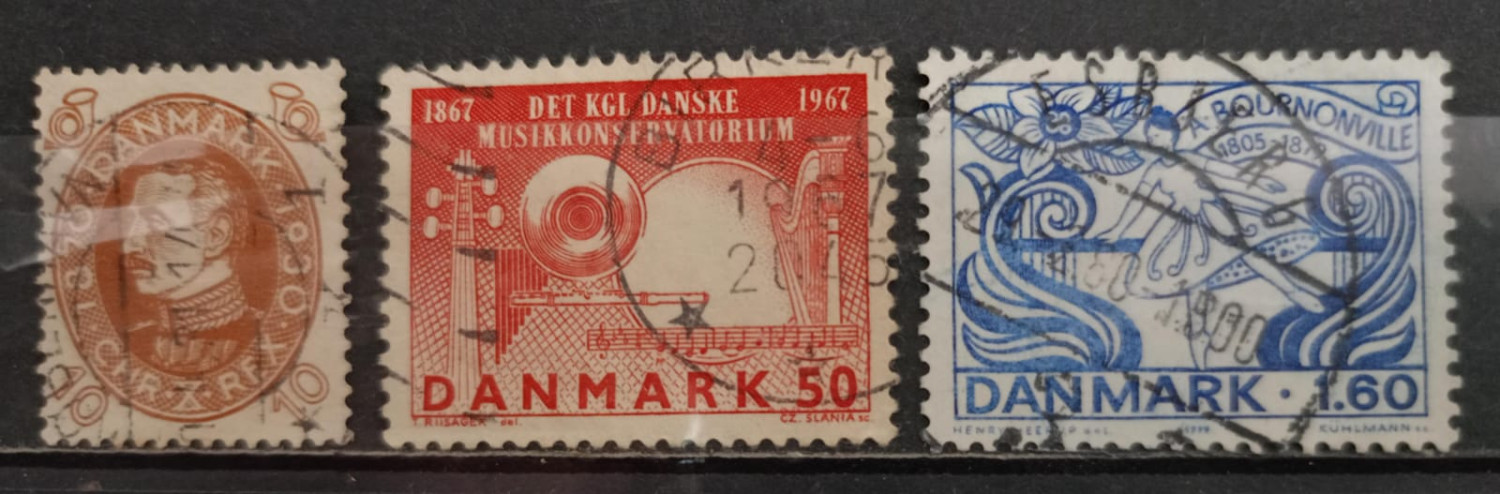 Denmark 90's Stamps 3V Used Set