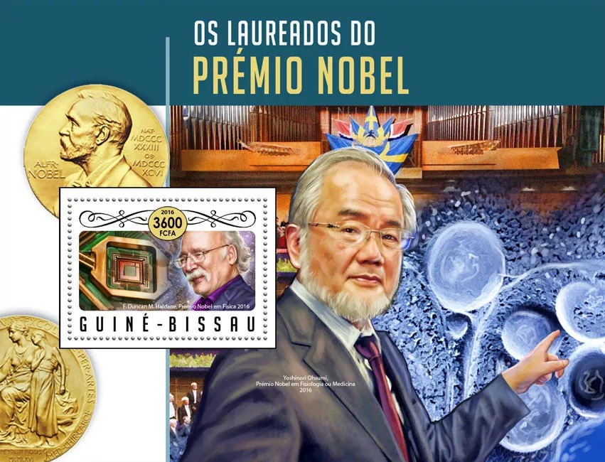 Guinea Bissau 2016 Nobel Prize Winners Physics Duncan Haldane M/S MNH
