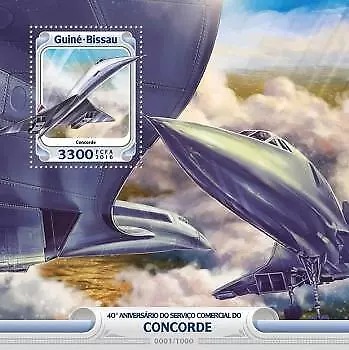 Guinea Bissau 2016 Concorde M/S MNH