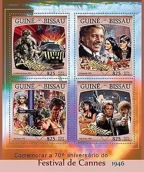 Guinea Bissau 2016 Cannes Film Festival M/S MNH