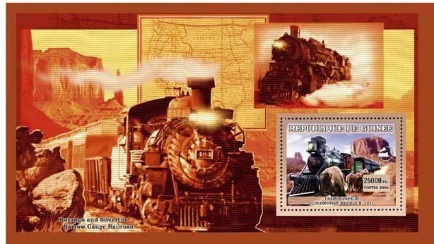 Guinee 2006 Trains Locomotive Modele M/S MNH