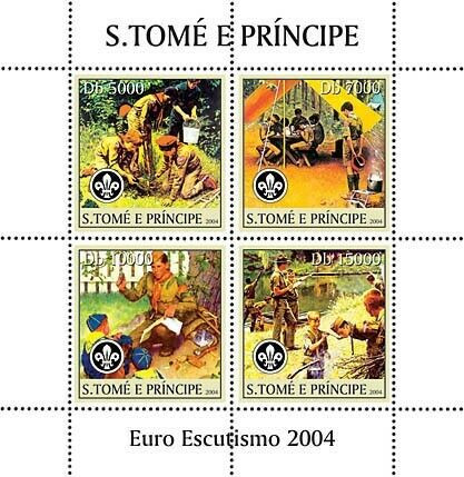 Sao Tome 2004 Scouts Stamp M/S MNH