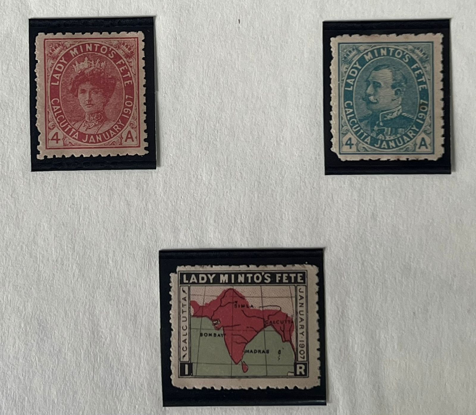 India 1907 Lady Minto Fete Complete Set Mint Rare