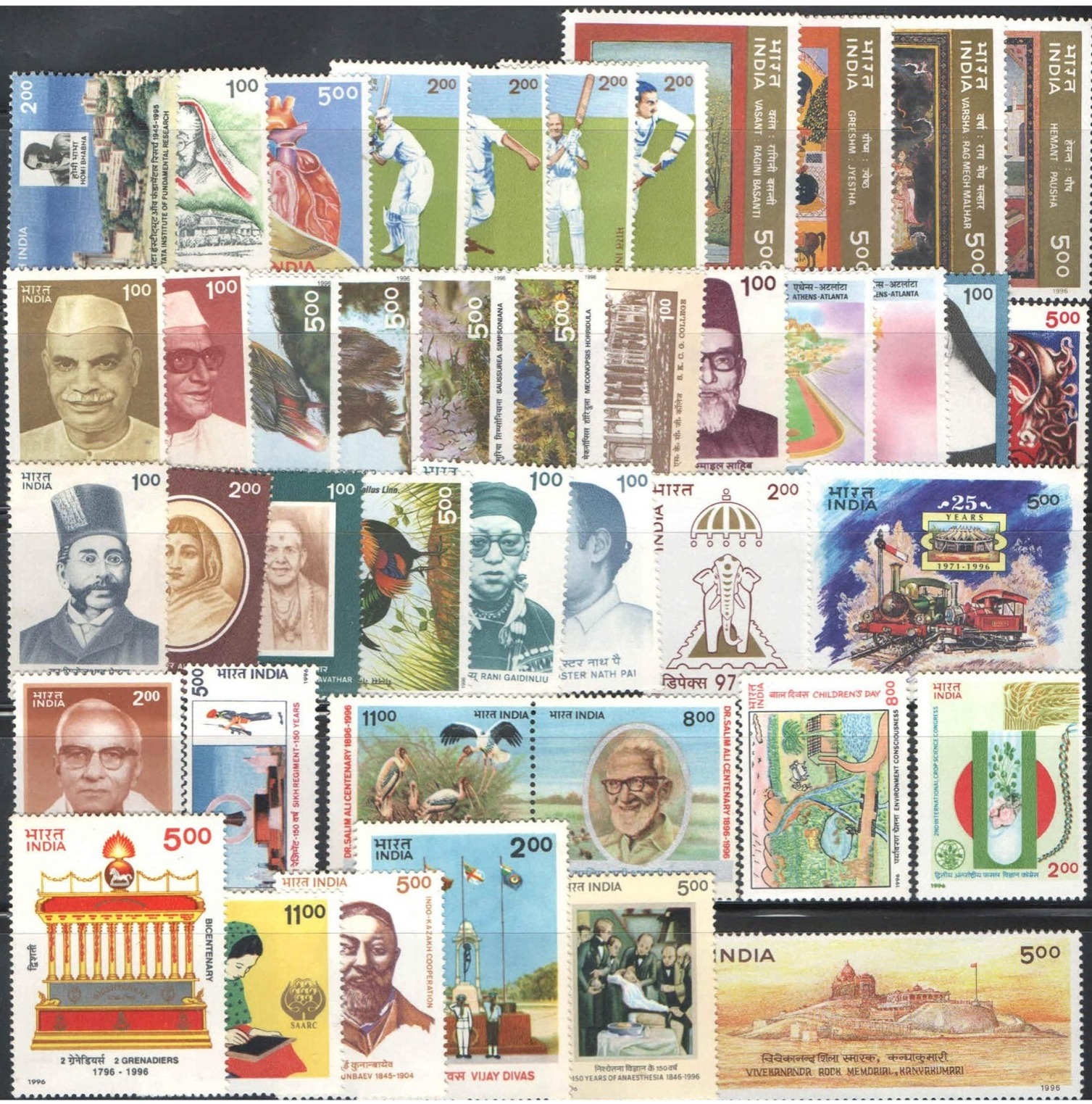 India 1996 Year Pack Complete Set MNH