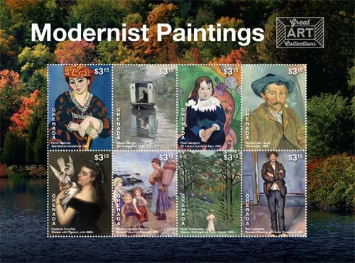 Grenada 2015 Modernist Paintings M/S MNH