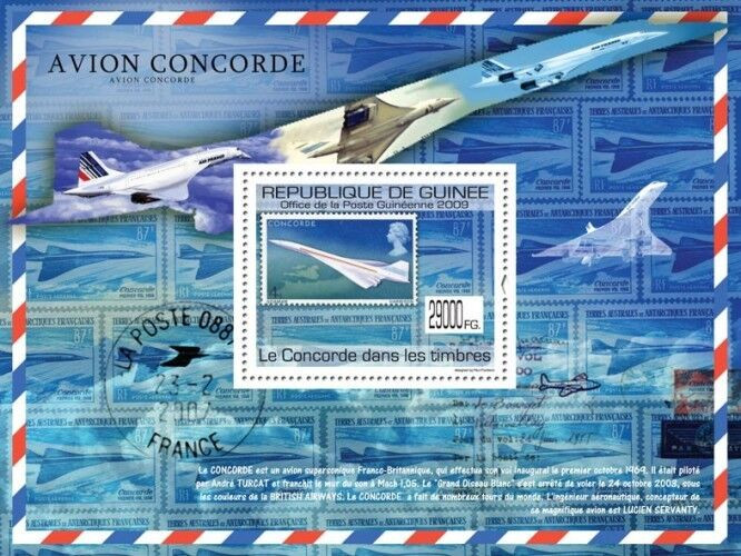 Guinee 2009 Concorde Aviation M/S MNH